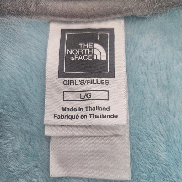 The North Face Girls Sz Large Blue 1/4 Zip Pullover - Picture 9 of 10